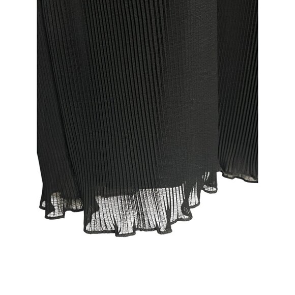 Black Sleeveless Midi Cocktail Dress Sequined Empire Waist Lane Bryant Size 20 - Picture 10 of 14